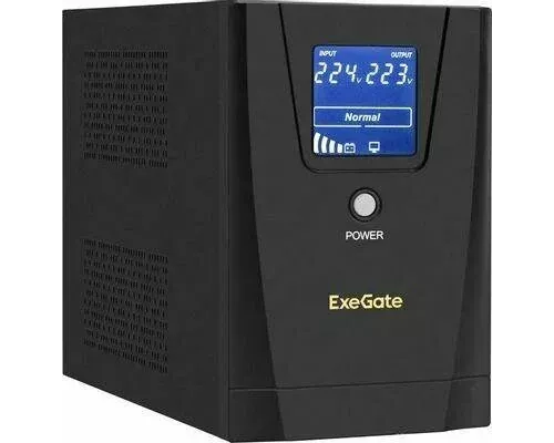 ИБП ExeGate SpecialPro Smart LLB-1500.LCD.AVR.2SH.3C13.USB <1500VA/950W, LCD, AVR, 2*Schuko+3*C13, USB, съемн.кабель, металл. корпус EX292800RUS