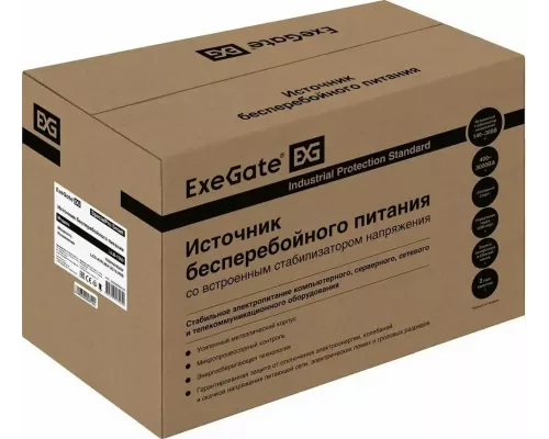 ИБП ExeGate SpecialPro Smart LLB-1500.LCD.AVR.2SH.3C13.USB <1500VA/950W, LCD, AVR, 2*Schuko+3*C13, USB, съемн.кабель, металл. корпус EX292800RUS