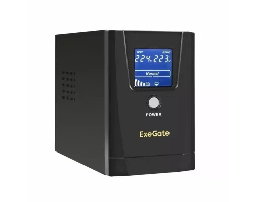 ИБП ExeGate SpecialPro Smart LLB-500.LCD.AVR.4C13.USB <500VA/300W, LCD, AVR, 4*C13, USB, Black>