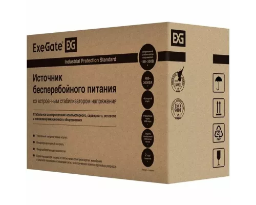 ИБП ExeGate SpecialPro UNB-1500.LED.AVR.C13.RJ <1500VA/950W, LED, AVR, 6*IEC-C13, RJ45/11, Black>