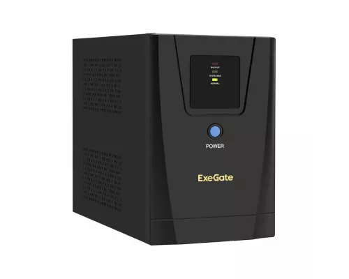 ИБП ExeGate SpecialPro UNB-1500.LED.AVR.C13.RJ <1500VA/950W, LED, AVR, 6*IEC-C13, RJ45/11, Black>