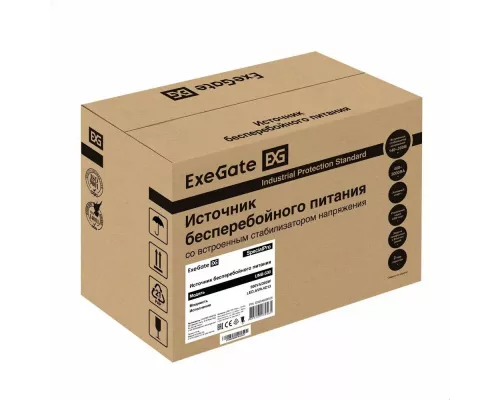 ИБП ExeGate SpecialPro UNB-500.LED.AVR.4C13 <500VA/300W, LED, AVR, 4*C13, Black>
