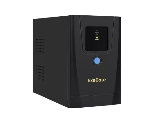 ИБП ExeGate SpecialPro UNB-900.LED.AVR.1SH.2C13.RJ.USB <900VA/500W, LED, AVR,1*Schuko+2*C13, RJ45/11,USB, металлический корпус, Black>