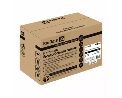 ИБП ExeGate SpecialPro UNB-900.LED.AVR.1SH.2C13.RJ.USB <900VA/500W, LED, AVR,1*Schuko+2*C13, RJ45/11,USB, металлический корпус, Black>