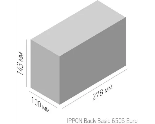 ИБП IPPON Back Basic 650S Euro 360Вт 650ВА черный (1373874)