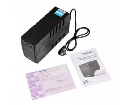 ИБП IPPON Back Basic 650S Euro 360Вт 650ВА черный (1373874)