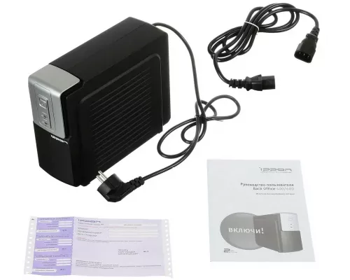 ИБП IPPON Back Office 400 200Вт 400ВА черный (74262)