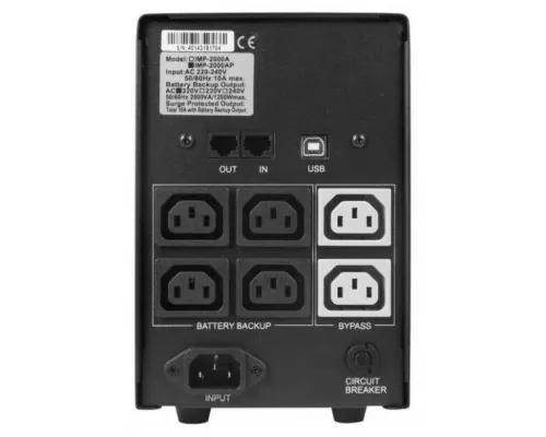 ИБП POWERCOM Imperial IMD-2000AP 1200Вт 2000ВА черный