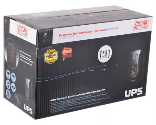 ИБП POWERCOM Imperial IMD-625AP 375Вт 625ВА черный