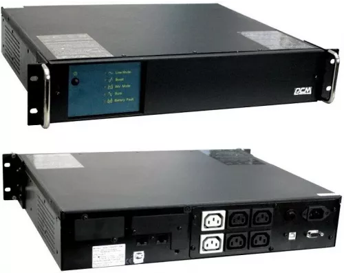 ИБП POWERCOM King Pro RM KIN-1500AP RM 900Вт 1500ВА черный