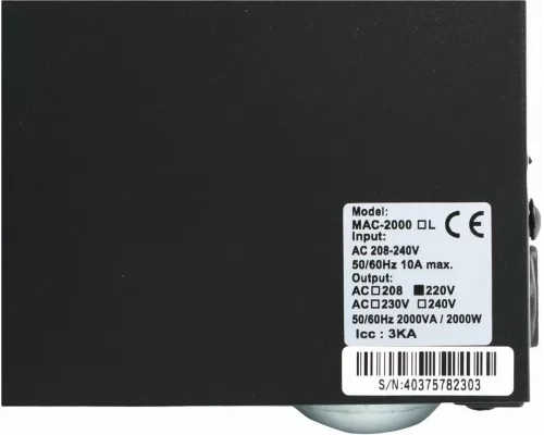 ИБП POWERCOM Macan MAC-2000 2000Вт 2000ВА черный