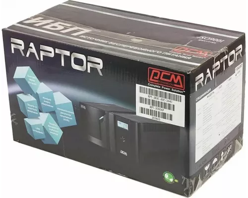 ИБП POWERCOM Raptor RPT-2000AP 1200Вт 2000ВА черный
