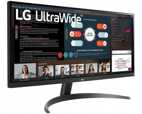 Монитор 29" LG UltraWide 29WP500-B черный IPS LED 21:9 (Ultrawide) HDMI матовая 250cd 178гр/178гр 2560x1080 FHD 5.2кг