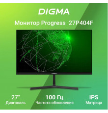 Монитор Digma 27" Progress 27P404F черный IPS LED 5ms 16:9 HDMI M/M матовая 300cd 178гр/178гр 1920x1080 100Hz G-Sync VGA FHD 4.3кг