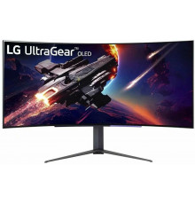 Монитор LG 44.5" (113.03см) UltraGear 45GR95QE-B черный OLED LED 21:9 HDMI матовая HAS Piv 1500000:1 1000cd 178гр/178гр 3440x1440 240Hz G-Sync FreeSync Premium DP SPDIF WQ USB 10.9кг