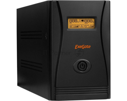 ИБП ExeGate SpecialPro Smart LLB-1500.LCD.AVR.C13.RJ <1500VA/950W, LCD, AVR, 6*IEC-C13, RJ45/11, Black>