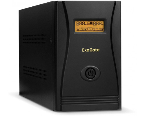 ИБП ExeGate SpecialPro Smart LLB-2000.LCD.AVR.EURO.RJ <2000VA/1200W, LCD, AVR, 4 евророзетки, RJ45/11, Black>