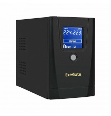 ИБП ExeGate SpecialPro Smart LLB-900.LCD.AVR.1SH.2C13.RJ.USB <900VA/500W, LCD, AVR, 1*Schuko+2*C13, RJ45/11,USB, металлический корпус, Black>