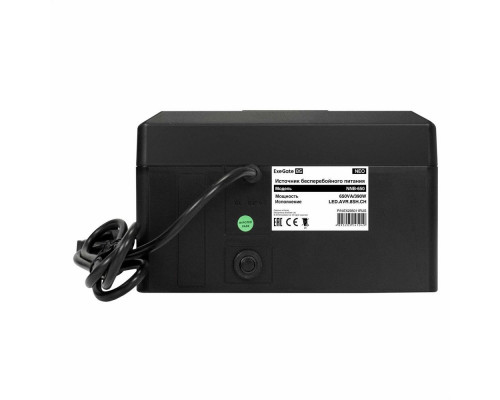 ИБП ExeGate NEO NNB-800.LED.AVR.8SH.CH <800VA/480W, LED, AVR, 8*Schuko, 4*USB-порта для зарядки, Black>