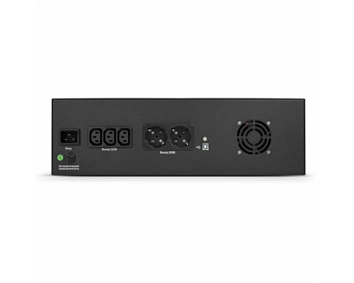 ИБП ExeGate ServerRM UNL-3000.LCD.AVR.2SH.3C13.USB.3U <3000VA/1800W, Color LCD, AVR, 2*Schuko+3*C13, USB, 3U, установка в стойку, Black>