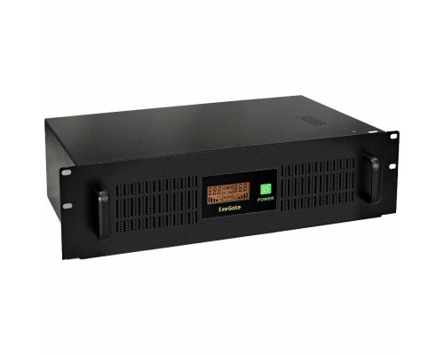 ИБП ExeGate ServerRM UNL-800.LCD.AVR.2SH.3C13.USB.2U <800VA/480W, Color LCD, AVR, 2*Schuko+3*C13, USB, 2U, установка в стойку, Black>