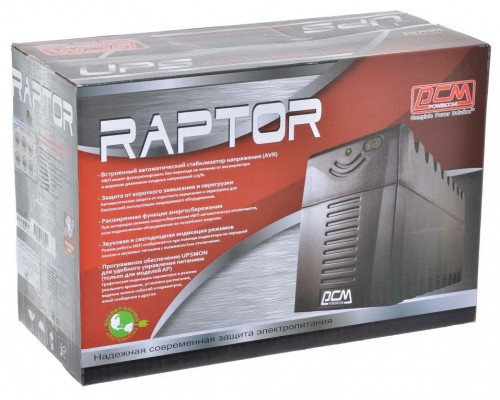 ИБП POWERCOM Raptor RPT-1000A 600Вт 1000ВА черный