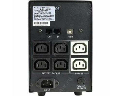 ИБП POWERCOM Imperial IMP-1025AP 615Вт 1025ВА черный