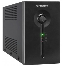 ИБП CROWN Line Intractive CMU-SP650EURO USB 650VA\360W, корпус металл, 1x12V/7AH, розетки 2*EURO+3*IEC, трансформатор AVR 140-290V, съёмный кабель 1.2 м, порт RJ11/45, порт USB, защита: от перегрузки, от КЗ, от скачков напражен