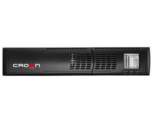 ИБП CROWN Line Intractive CMUO-900-1.1K 1100VA/990W, корпус металл, TOWER&RACK, 2U, АКБ 2*12V/9AH, PF-0.9, AVR 152-290V, порт RJ-11/45+USB/RS-232, EPO, розетки 8*IEC С13, входной кабель 2 м, вентилятор охлаждения, автомат, слот ИБП CROWN Line Intractive CMUO-900-1.1K 1100VA/990W, корпус металл, TOWER&RACK, 2U, АКБ 2*12V/9AH, PF-0.9, AVR 152-290V, порт RJ-11/45+USB/RS-232, EPO, розетки 8*IEC С13, входной кабель 2 м, вентилятор охлаждения, автомат, слот