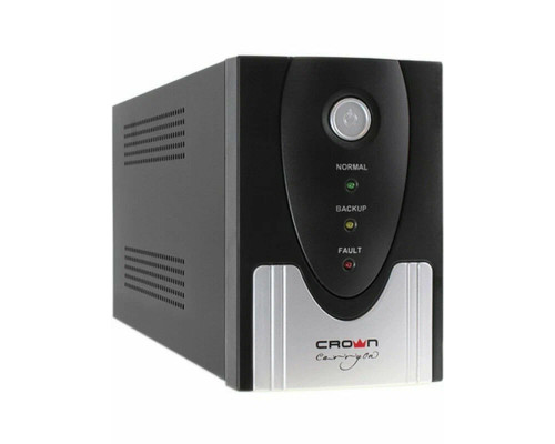 ИБП CROWN CMU-SP800 COMBO {800VA металл,1x12V/9AH, розетки 2*IEC + 2*EURO} CM000001494