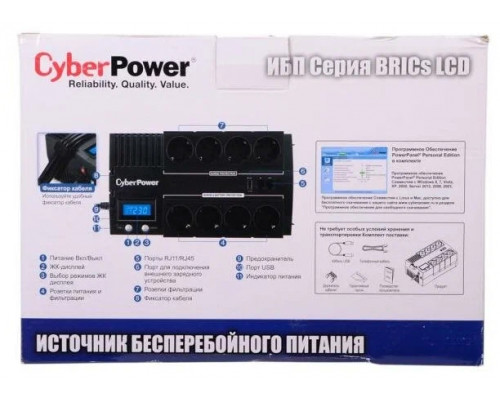 ИБП CyberPower BR1000ELCD, Line-Interactive