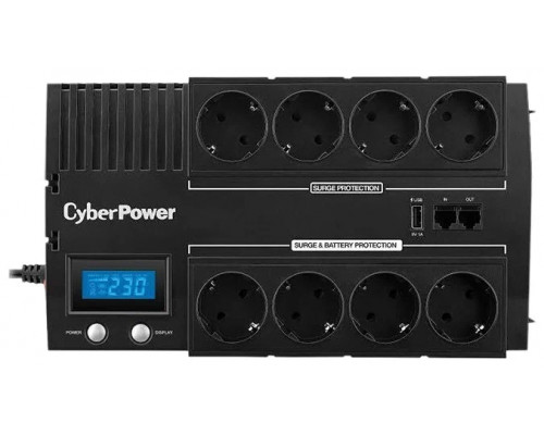 ИБП CyberPower BR700ELCD 700VA/420W USB/RJ11/45 (4+4 EURO)