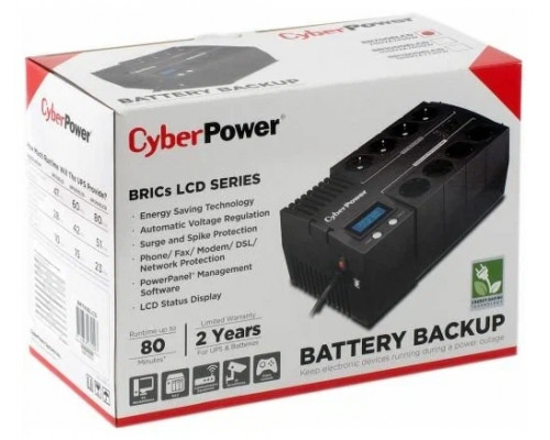 ИБП CyberPower BR700ELCD 700VA/420W USB/RJ11/45 (4+4 EURO)