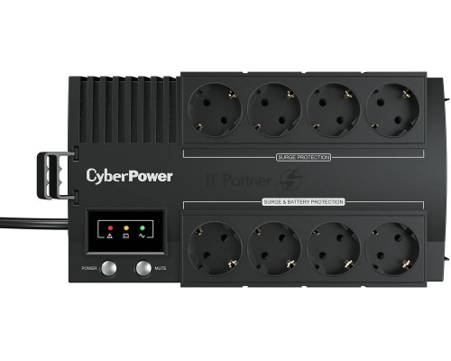 ИБП CyberPower BS850E NEW линейно-интерактивный 850ВА/480Вт, 4+4 евророзетки, USB UPS Line-Interactive CyberPower BS850E NEW 850VA/480W USB (4+4 EURO)