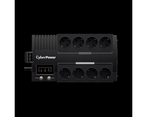 ИБП CyberPower BS850E NEW линейно-интерактивный 850ВА/480Вт, 4+4 евророзетки, USB UPS Line-Interactive CyberPower BS850E NEW 850VA/480W USB (4+4 EURO)