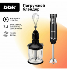 Блендер BBK KBH0813/B STEEL/BLACK 