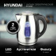 Чайник Hyundai HYK-S2402 серебристый матовый/черный