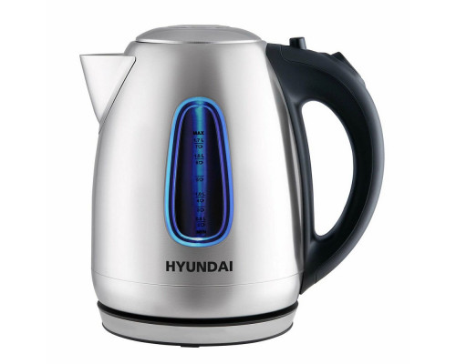 Чайник Hyundai HYK-S2402 серебристый матовый/черный