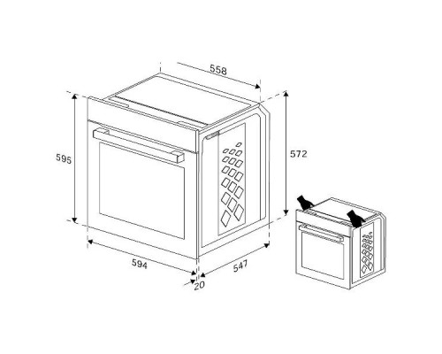 Духовой шкаф Indesit IFE 3644 BL черный