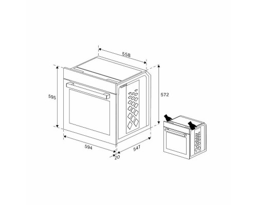 Духовой шкаф Indesit IFE 3644 BL черный