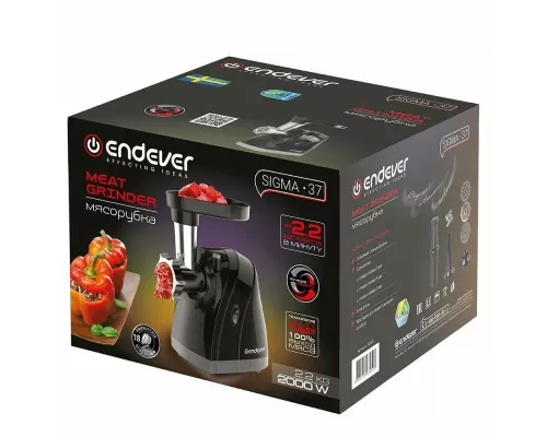 Мясорубка ENDEVER SIGMA 37 черный