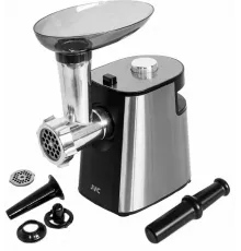 Мясорубка JVC JK-MG090 черный/серебристый