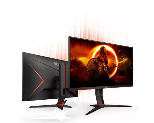 Монитор AOC 27" Q27G2U черный/красный VA LED 1ms 16:9 HDMI матовая HAS Piv 3000:1 250cd 178гр/178гр 2560x1440 DP 2K USB 4.43кг
