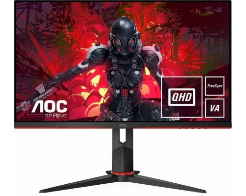 Монитор AOC 27" Q27G2U черный/красный VA LED 1ms 16:9 HDMI матовая HAS Piv 3000:1 250cd 178гр/178гр 2560x1440 DP 2K USB 4.43кг