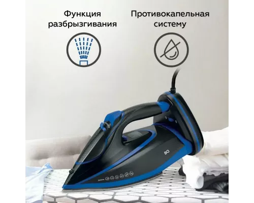 Утюг BQ SIC1003 Черный-Синий