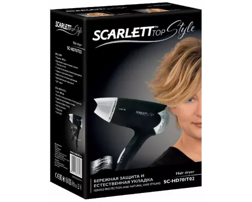 Фен Scarlett SC-HD70IT02 черный
