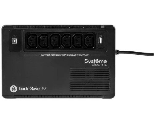 ИБП Systeme Electriс Back-Save, 600VA/360W, 230V, Line-Interactive, AVR, 6xC13 Outlets, USB charge(type A), USB