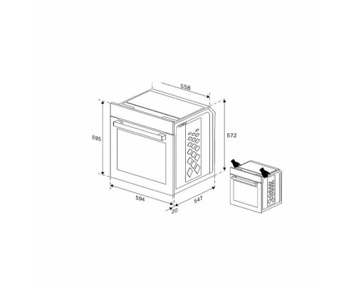 Духовой шкаф Indesit IFE 3644 WH белый