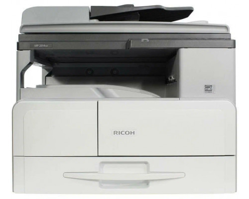 МФУ Ricoh MP 2014AD (912356/417378), лазерный принтер/сканер/копир A3, 20 стр/мин, 600x600 dpi, 256 Мб, ADF, дуплекс, подача: 350 лист., вывод: 250 лист., USB, ЖК-панель (Старт.тонер 4000 стр. Запуск специалистом АСЦ)