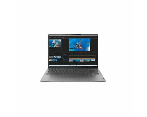 Ноутбук Lenovo Yoga Slim 6 14APU8 14"(2240x1400 IPS)/AMD Ryzen 5 7540U(3.2Ghz)/16384Mb/512SSDGb/noDVD/Int:AMD Radeon 740M/Cam/BT/WiFi/65WHr/war 1y/1.35kg/storm grey/Win11Home + 65W, RU kbd